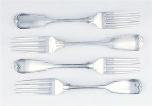 Southern coil silver forks set Hayden