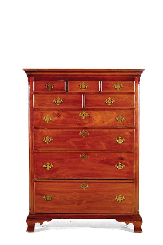 Southern Chippendale inlaid walnut 135460