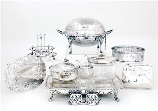 Collection silverplate table wares 13554d