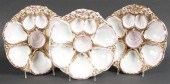 Set of three Carl Thieme porcelain oyster