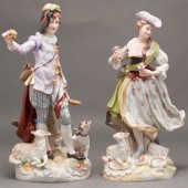 Pair of Carl Thieme Dresden porcelain