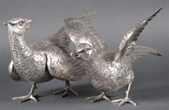 Pair of German chased repousse 135a9b