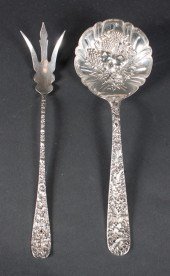 Two American repousse sterling 135ada
