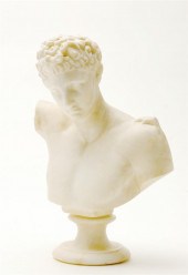 Italian carved marble bust late 19th