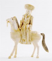 Chinese carved ivory horseman first
