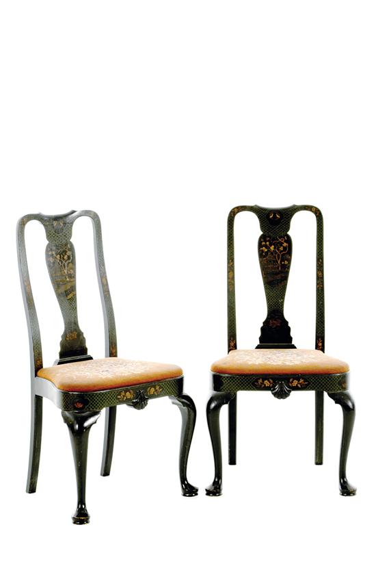 Pair Queen Anne style Japanned 135c69