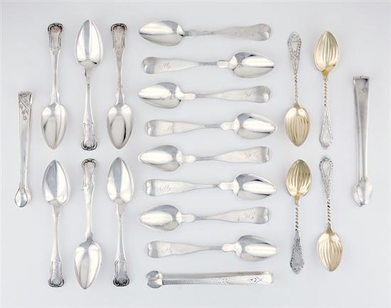 Coin silver and sterling spoons 135d55