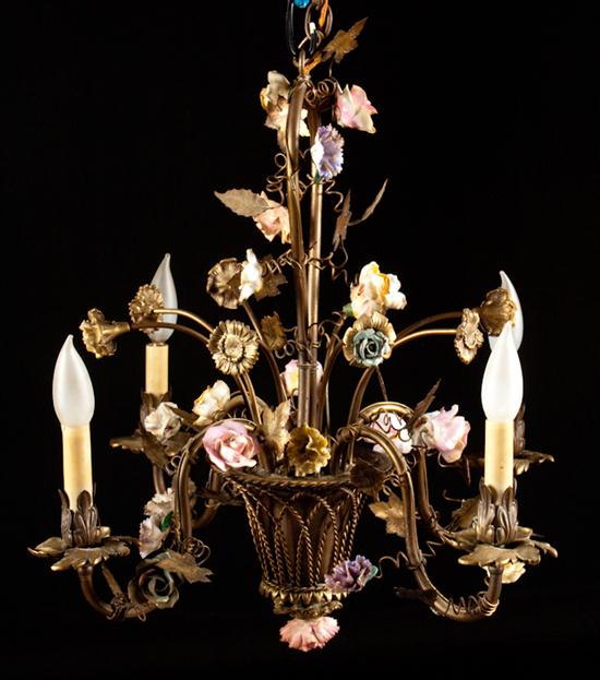 French gilt metal and porcelain 135fa7