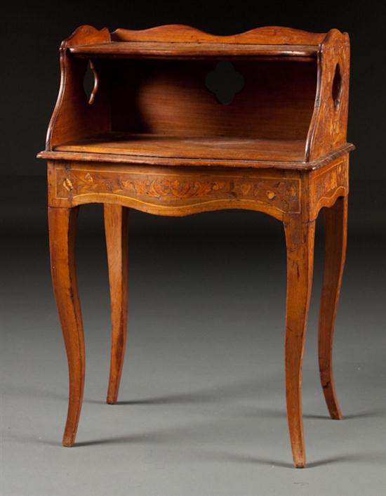 Louis XV Provincial style inlaid fruitwood