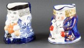 Two Staffordshire painted earthenware