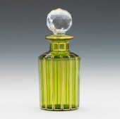 A Green Glass Perfume Bottle Possibly