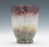 A WMF Ikora German Art Glass Vase Blown