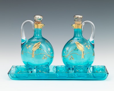 A Victorian Glass Cordial Set with 133d3f