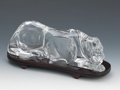 A Baccarat Crystal Figure of a