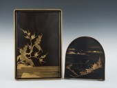 Two Japanese Lacquerware Trays 133f9e