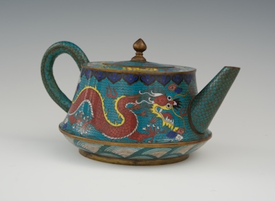 A Chinese Cloisonne Teapot Circa 133fca