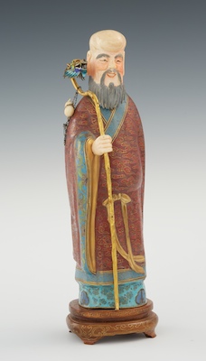 A Cloisonne Figure with Ivory Face 133fd6