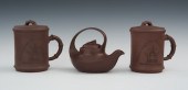 Two Yixing Tea Cups Made For St. Louis