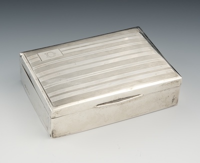 A Sterling Silver Humidor Box by 134078