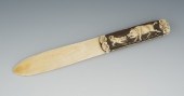 A Carved Ivory Letter Opener Apprx.