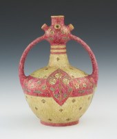 An Amphora Geometric Double Gourd Vase