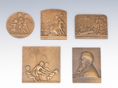 Five Bronze Medallions Including 134400