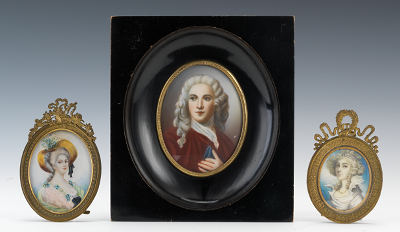 A Group of three Miniature Portraits 134499