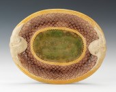 A Majolica Serving Plate by Morley Co.