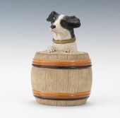 A Composite Dog and Barrel Humidor 1347ae