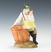 Czechoslovakian Porcelain Figural Tobacco