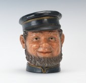 A Stylized Tobacco Jar Head of Man with
