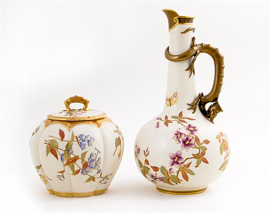 Royal Worcester porcelain floral painted 1375d9