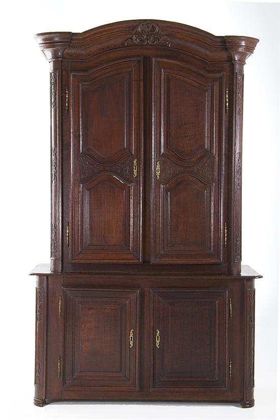 French Provincial oak armoire late 137642