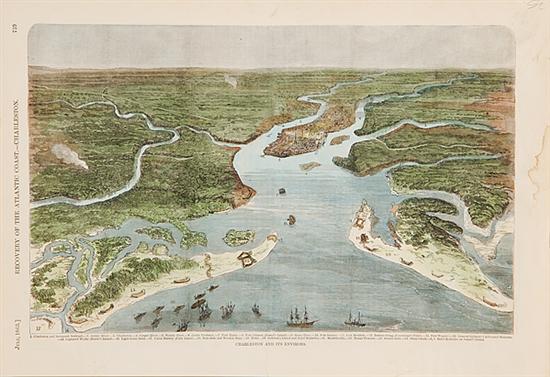 Maps and Views Civil War Charleston 13776a