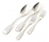Charleston coin silver spoons and forks