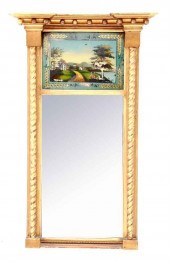 Federal giltwood and eglomise mirror 137ad7