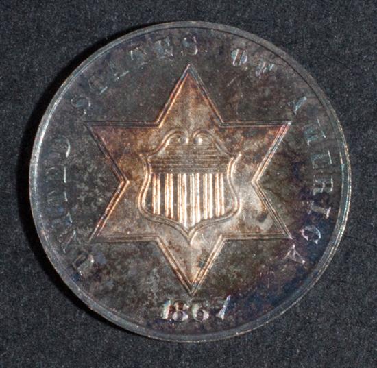 United States silver three cent 1381c9
