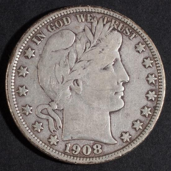 Nineteen United States Barber type silver