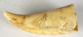 Early 19th Cent. Scrimshaw Tooth W/Whaling