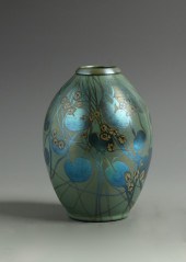 Decorated Tiffany Vase W Millefiore 1384db