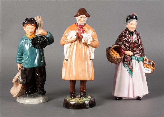 Three Royal Doulton china figures 13856c