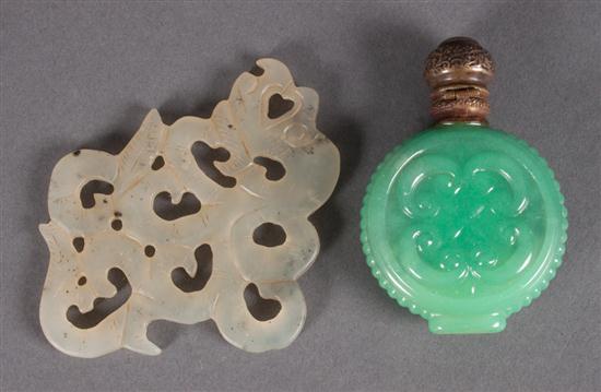 Chinese carved jade pendant and 138591