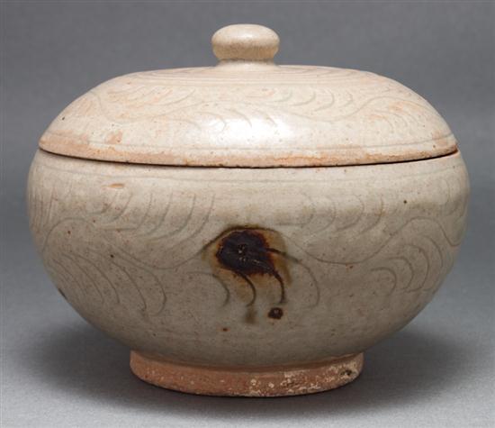 Asian probably Korean celadon glaze 1361bc