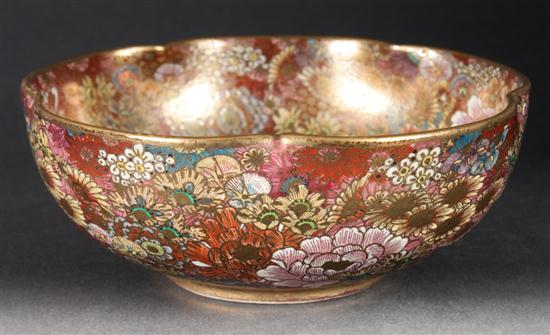 Japanese floral decorated Satsuma 136211