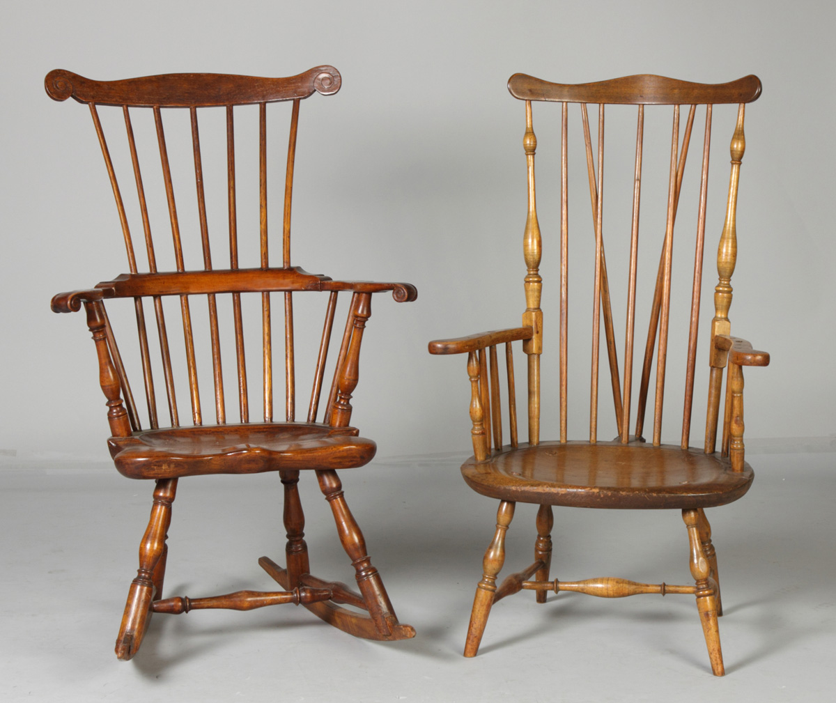 Two 18th Cent Windsor Chairs L  136609