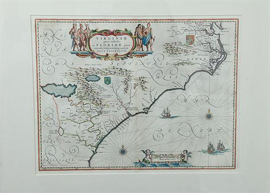 Rare early map Southeastern United 1368f0