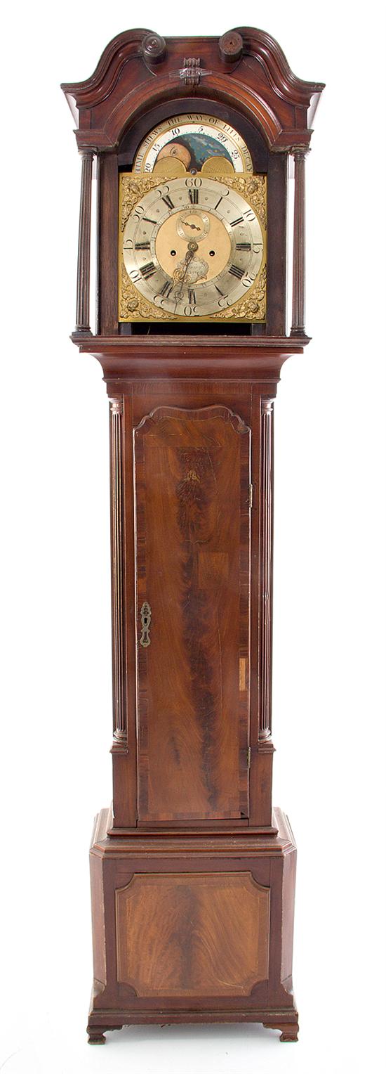 George III mahogany tall case clock 1369d4