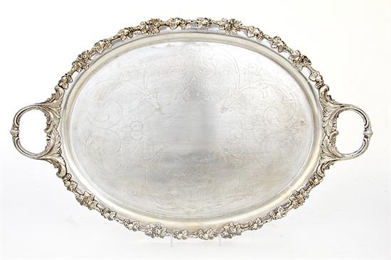 American silverplate footed serving 136cad
