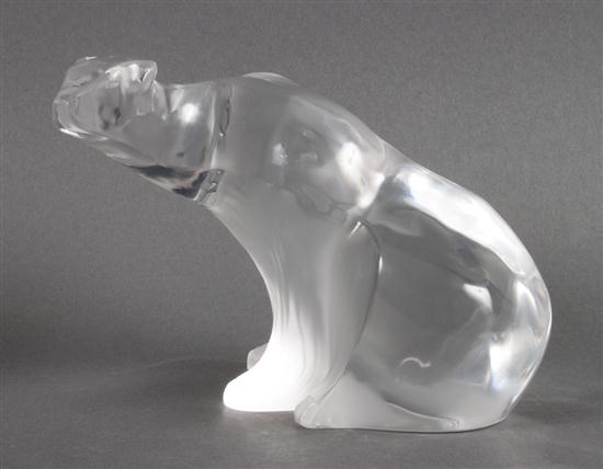 Lalique partial frosted crystal 136e20