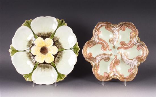 Limoges porcelain oyster plate